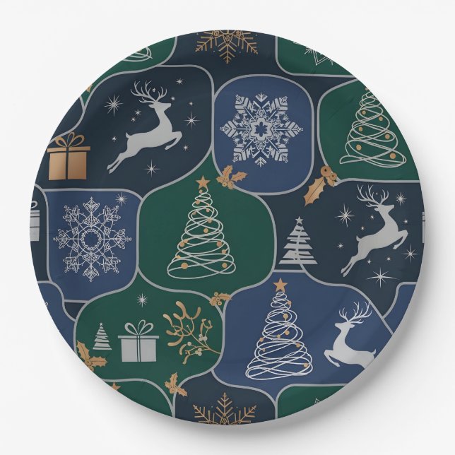 Prato De Papel Cozy Christmas Magic (Frente)