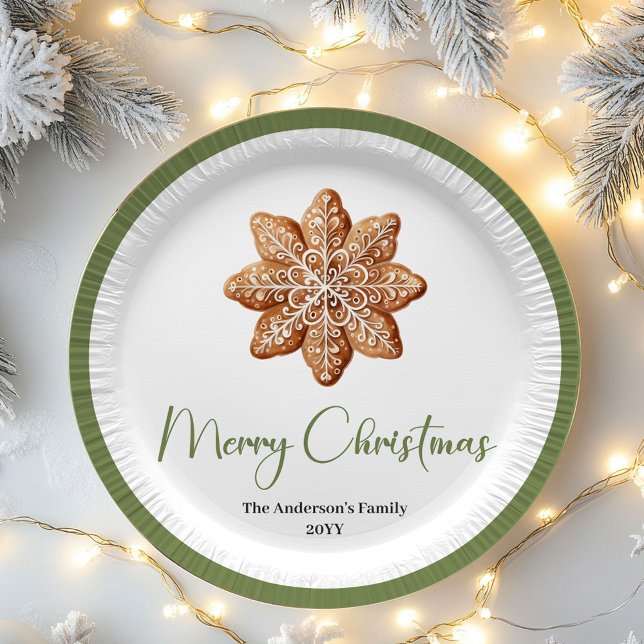 Prato De Papel Cozy Scandinavian Christmas Custom Family Plates (Cozy Scandinavian Christmas Custom Family Plates)