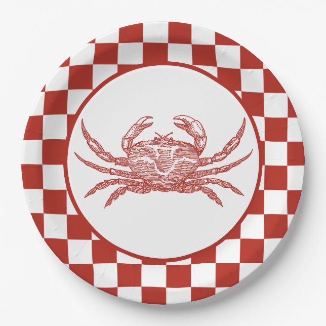Prato De Papel Crab Boil (Frente)