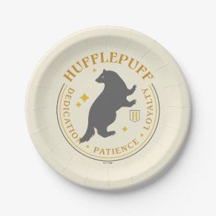 Prato De Papel Crachá de Orgulho da Casa HUFFLEPUFF™ Texugo