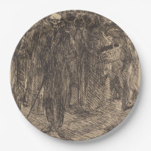 Crânio na multidão (por Albert Besnard)