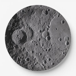 Prato De Papel Crateras Lunares da Artemis II