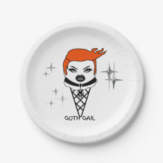 Prato De Papel Creamy Dreamies Goth Gail Paper plates
