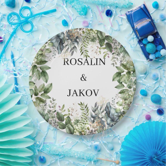 Prato De Papel Create Your Own wedding eucalyptus (Festa)