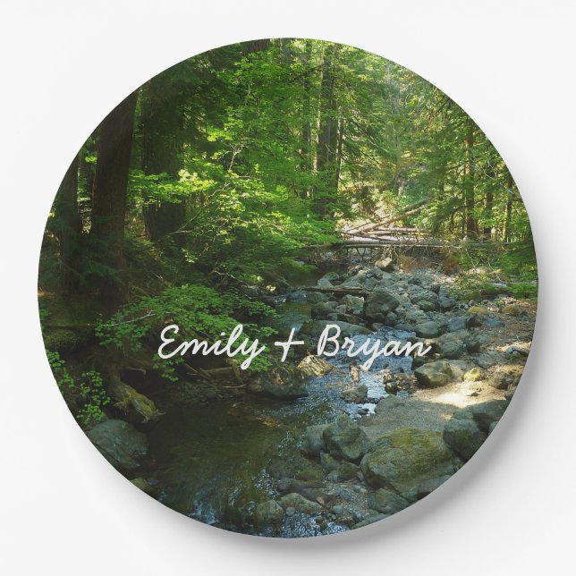 Prato De Papel Creek de Água Raiva no Parque Nacional de Monte Ra (Frente)