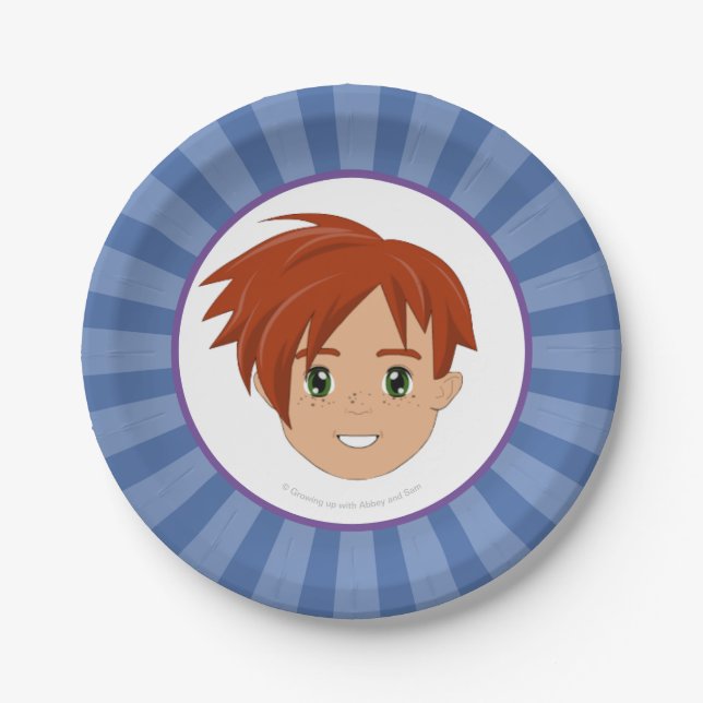 Prato De Papel Crescer acima com abadia e placas do partido de (Frente)