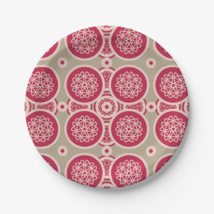 Prato De Papel Crescimento nuclear - magenta no centeio - padrão 