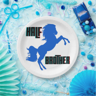 Prato De Papel Criação de Cavalo de Meio Irmão