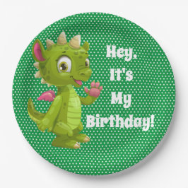 Prato De Papel Crianças É Meu Aniversário
