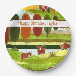 Prato De Papel Crianças, Fazenda das Vacas do Highland
