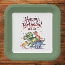 Crianças Personalizadas - Aniversário do Dinossaur