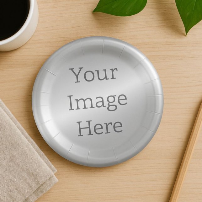 Prato De Papel Crie A Sua Própria Folha De Prata Metálica (Criador carregado)