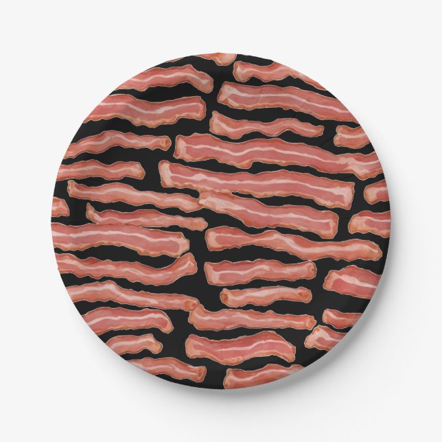 Prato De Papel Crispy Bacon, Padrão (Frente)