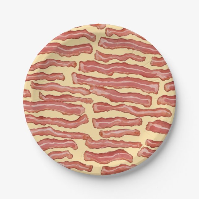 Prato De Papel Crispy Bacon, Padrão (Frente)