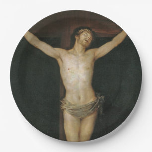 Prato De Papel Cristo Crucificado (Jesus na Cruz) (de Goya)