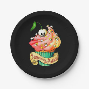 Prato De Papel Cupcake doce e mortal