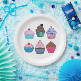 Prato De Papel Cupcakes bonito
