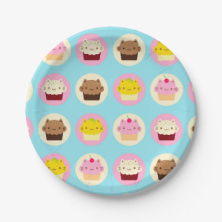Prato De Papel Cupcakes de Gato