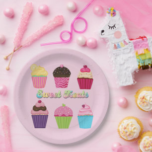 Prato De Papel Cupcakes Sweet Treats