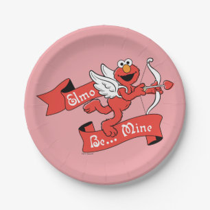 Prato De Papel Cupid do Namorados Elmo