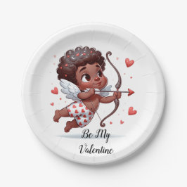Prato De Papel Cupido é meu Namorados