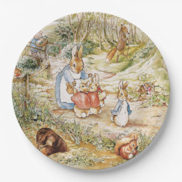 Prato De Papel Cute Beatrix Potter Peter e Amigos