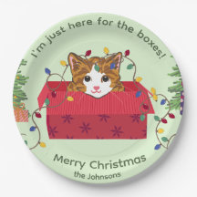 Cute Cat in a Box Here for the Boxes Christmas