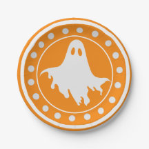 Cute Halloween Fantasmagórico Fantasma Laranja & B