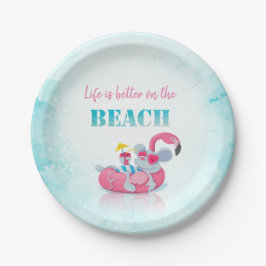 Prato De Papel Cute Mouse  Stylish Beach  