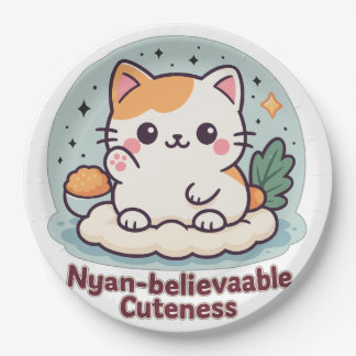 Prato De Papel Cutensidade Acreditável Nyan - Gato Kawaii Cute
