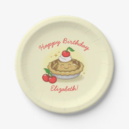 Prato De Papel Cutie Pie Festa de aniversário Cherry