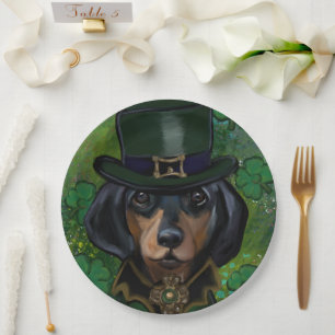 Prato De Papel Dachshund 