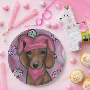 Prato De Papel Dachshund