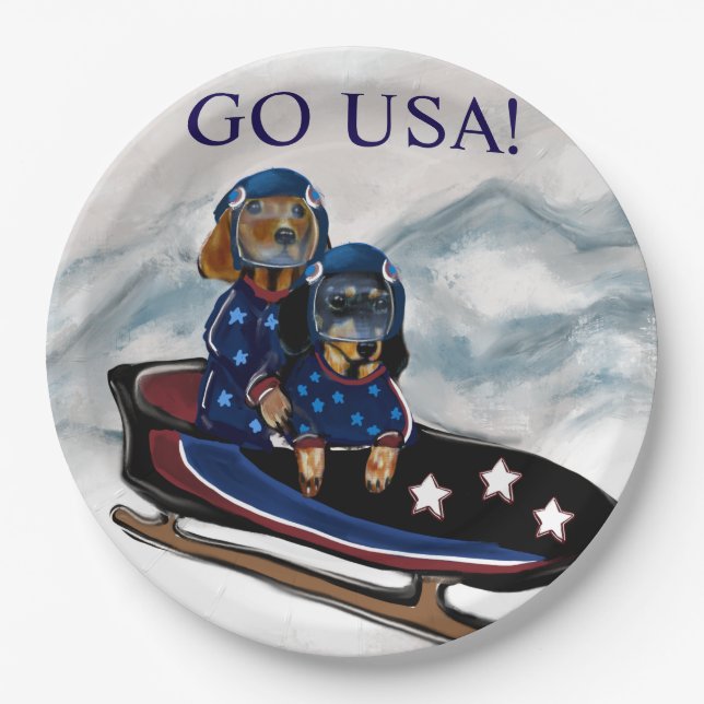 PRATO DE PAPEL DACHSHUND  (Frente)