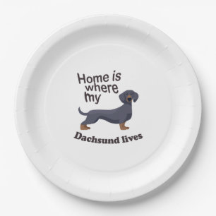 Prato De Papel Dachsund Home
