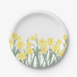 Prato De Papel Daffodil Ditzy Floral