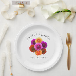 Prato De Papel Dahlia Autumn Floral Wedding