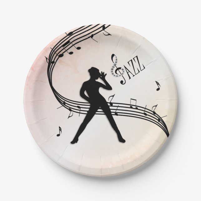 Prato De Papel Dança Jazz (Frente)