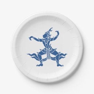 Prato De Papel Dançarino Tailandês ⚠ Sinal ⚠ Tailândia