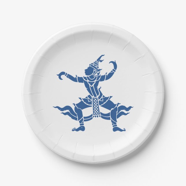 Prato De Papel Dançarino Tailandês ⚠ Sinal ⚠ Tailândia (Frente)