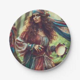 PRATO DE PAPEL DANCING GYPSI