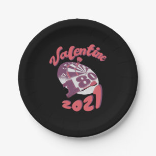 Prato De Papel Darts é meu Namorados 2021