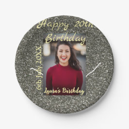 Prato De Papel Data de adição do 20 de do Silverglitter