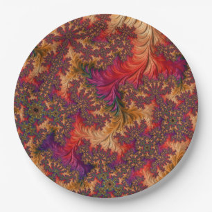 Prato De Papel Dazzling Fractal