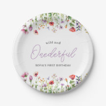Prato de Papel de Aniversário de Um Ano Onederful 