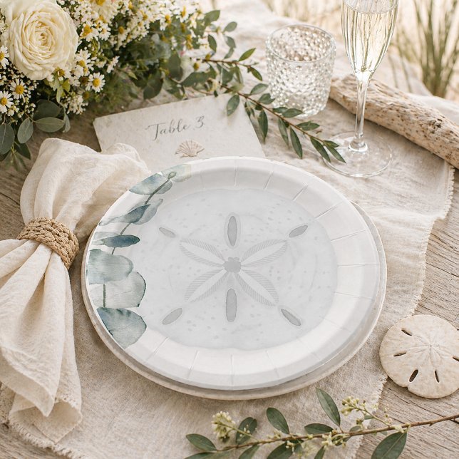 Prato de Papel de Casamento de Dólar de Areia Cost (Criador carregado)