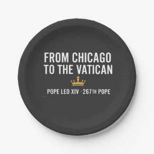 Prato De Papel De Chicago Ao Papa Vaticano Leo 267º