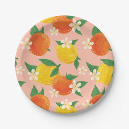 Prato de Papel de Citrus Doce
