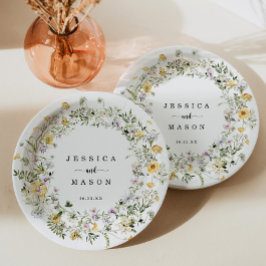 Prato de Papel de Flor Silvestre Rústica