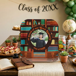 Prato de Papel de Formatura com Foto Personalizada